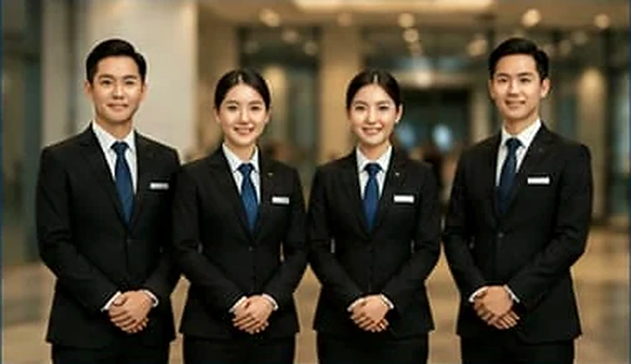 Professional event ushers